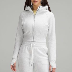 Lululemon Scuba full zip cropped hoodie